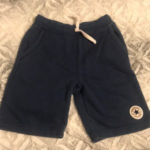 Boys blue converse shorts size 6-7 years